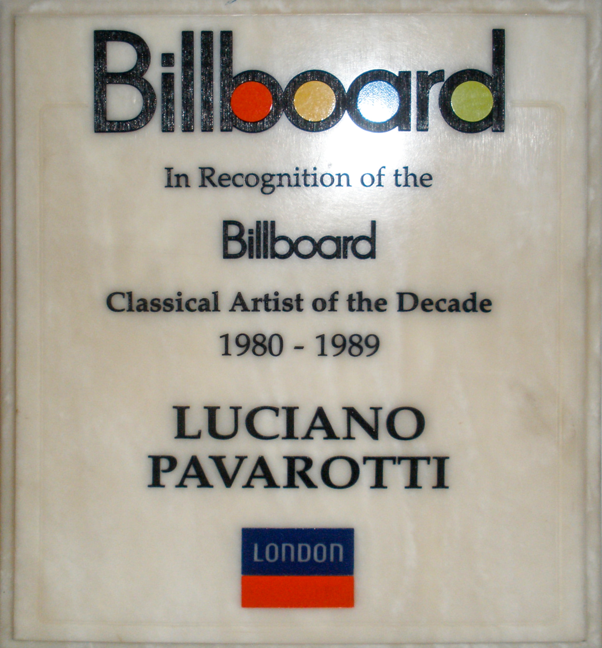 Artista Classico del Decennio 1980-1989 per Billboard